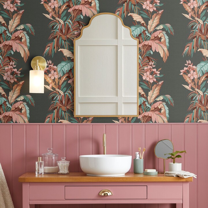 Dunelm Tropical Stripe Wallpaper, Raven Raven ShopStyle