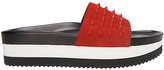 Thumbnail for your product : Barbara Bui Platform Slide Spike Sandal: Red