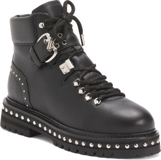 TJMAXX Leather Lace Up Booties For Women