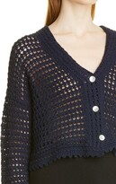 Thumbnail for your product : Vince Organic Cotton Crochet Cardigan