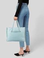 Thumbnail for your product : Valentino Rockstud Leather Tote Turquoise Rockstud Leather Tote