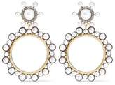 Thumbnail for your product : Elizabeth Cole 24-karat Gold-plated, Faux Pearl And Crystal Hoop Earrings