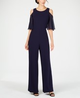 Thumbnail for your product : Connected Cold-Shoulder Wide-Leg Jumpsuit