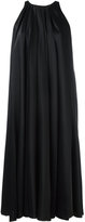 Lanvin - robe noire à design plissé 