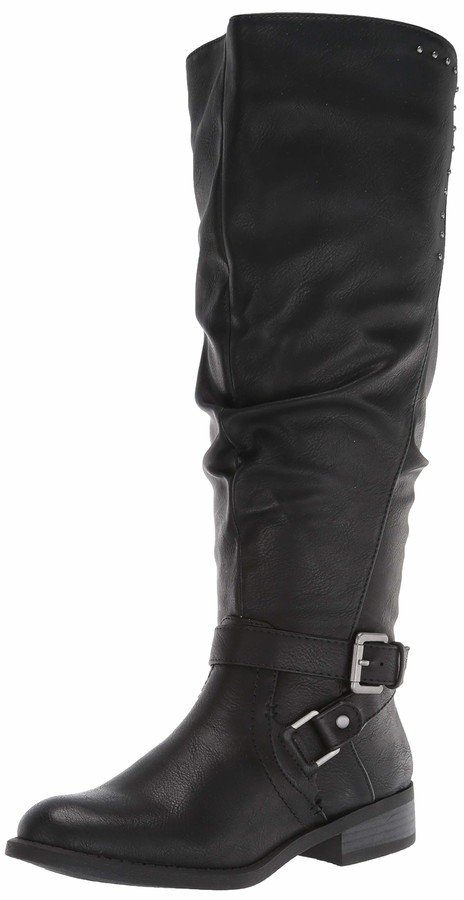 white mountain roxy wide calf riding boot