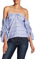 Thumbnail for your product : Parker Cold Shoulder Shirred Blouse