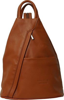 Vera Pelle Rucksack Italian Soft Leather Laptop Bag Shoulder