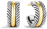 Thumbnail for your product : David Yurman Cable Classics Hoop Earrings with Gold