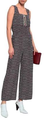 Maje Cotton-blend Tweed Jumpsuit