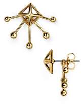 Thumbnail for your product : Rebecca Minkoff Pyramid Fan Stud and Jacket Earrings