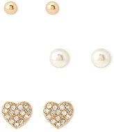 Thumbnail for your product : Forever 21 Sparkling Heart Stud Set