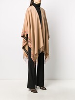 Thumbnail for your product : Alexander McQueen Logo-Trim Knitted Cape