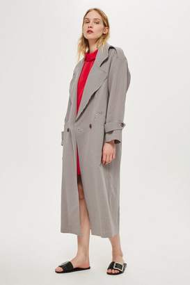 Boutique **unlined check trench coat