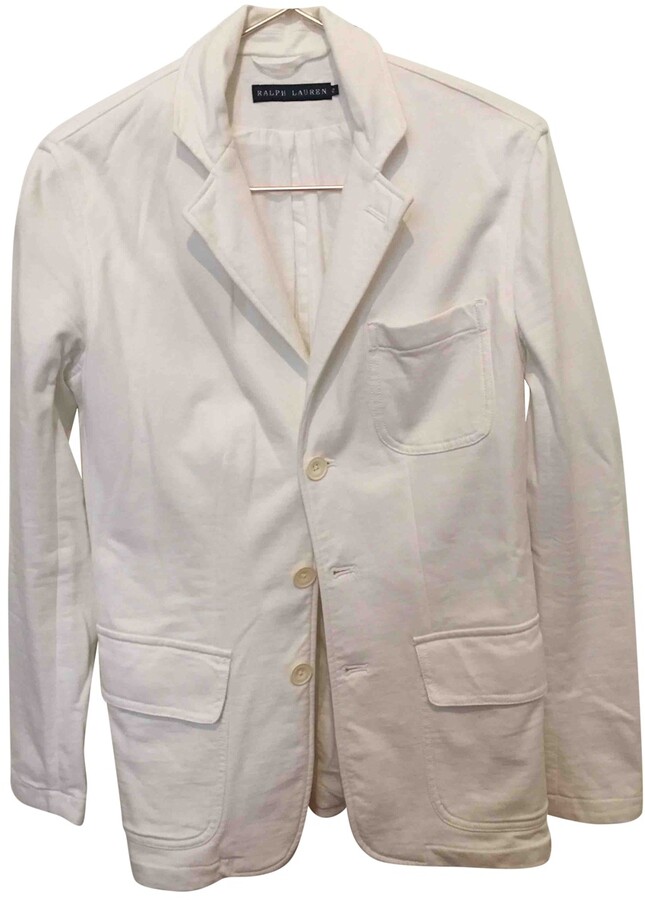 Ralph Lauren white Cotton Jackets - ShopStyle