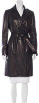 Thumbnail for your product : Loro Piana Open-Front Leather Coat
