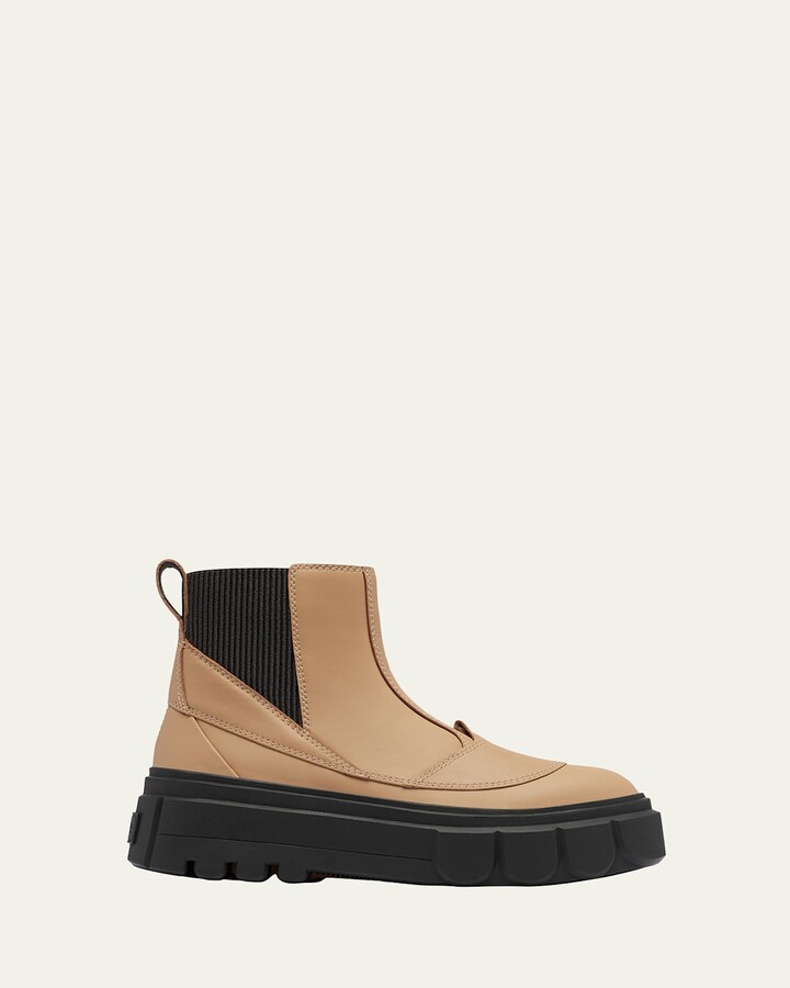 Caribou Leather Winter Chelsea Booties