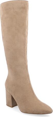Journee Collection Womens Tru Comfort Foam Ameylia Boots - Wide - Tan - 7.5w