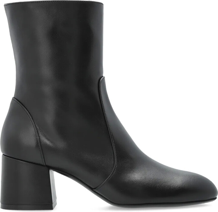 Stuart Weitzman Leather Ankle-Length Boots