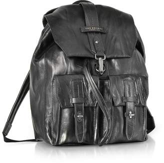 The Bridge Washed Calf Leather Backpack