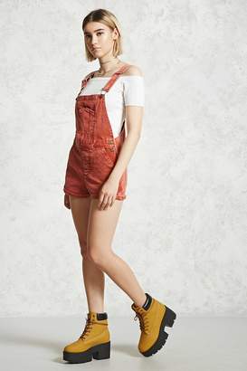 Forever 21 Corduroy Overall Shorts