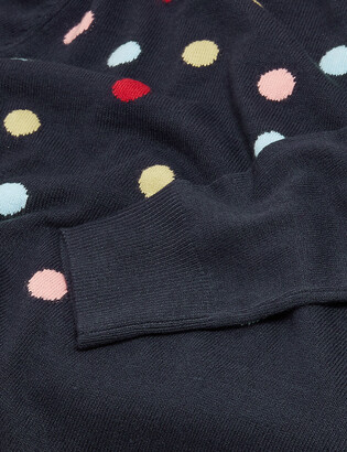 Marks And Spencer Polka Dot Crew Neck Jumper Shopstyle Plus Size Sweaters