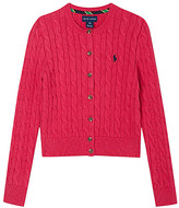 Thumbnail for your product : Ralph Lauren Classic cable knit cardigan 3-12 months