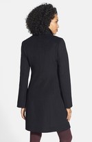 Thumbnail for your product : T Tahari 'Kenya' Ruffle Front Wool Blend Coat (Online Only)