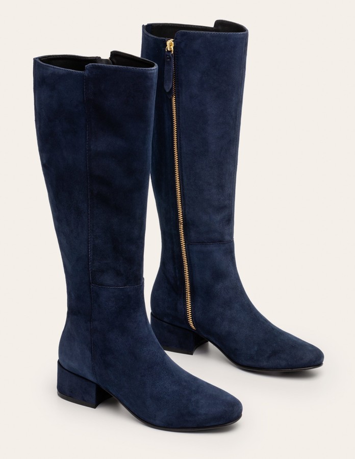 Womens Navy Knee High Boots Online Sale, UP TO 58% OFF