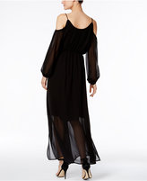 Thumbnail for your product : Calvin Klein Floral-Print Cold-Shoulder Maxi Dress
