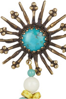 Thumbnail for your product : Isabel Marant Kayapo gold-tone howlite earrings