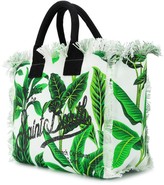 Thumbnail for your product : MC2 Saint Barth Leaf Logo Print Beach Bag