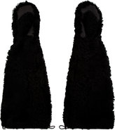 Thumbnail for your product : Acne Studios Black Lamb Shearling Long Ava Mittens