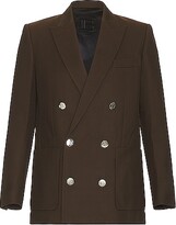 Thumbnail for your product : Balmain Twill Db Blazer Jacket in Brown