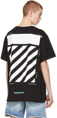 Off-White Black Diagonal Temperature T-Shirt