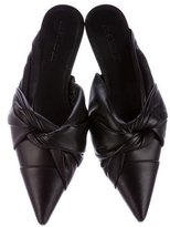 Thumbnail for your product : Jil Sander Leather Pointed-Toe Mules
