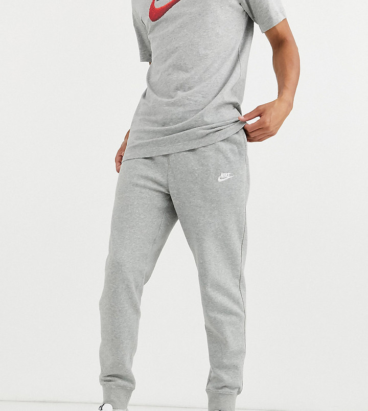 nike grey sweatpants cuffed