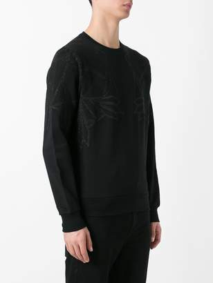 Les Hommes geometric chest print sweatshirt