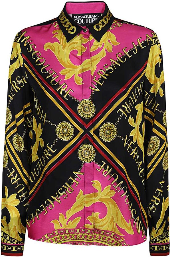 Versace Jeans Couture Printed Viscose Shirt