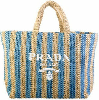 Limited edition Prada Raffia Tote Beach Bag