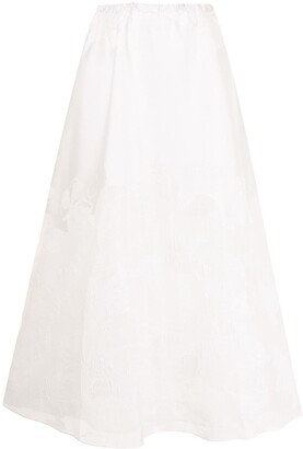 Emporio Armani Floral-Print Maxi Skirt
