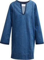 Thumbnail for your product : Merlette New York Charme Embroidered Denim Mini Dress
