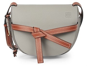 loewe mini gate leather saddle bag
