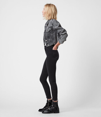 AllSaints Miller Ankle Mid-Rise Superstretch Skinny Jeans