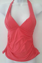 Thumbnail for your product : Apt. 9 Rouched Halterkini Swim Solid Top Halter Tankini Push Up 6 8 10 MSRP $40