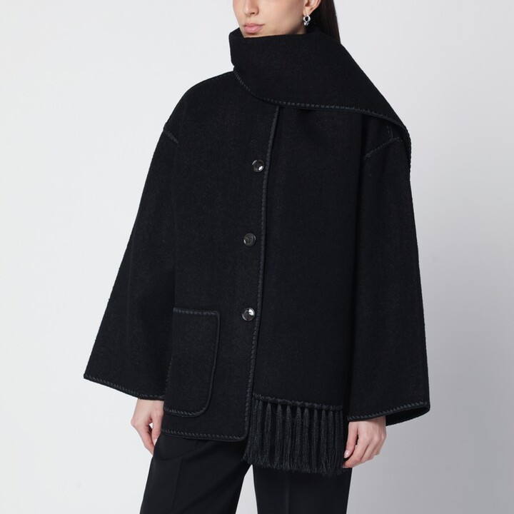 Totême Black jacket with scarf