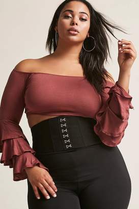 Forever 21 Plus Size Bell Sleeve Crop Top