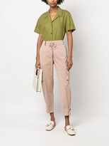Thumbnail for your product : Peserico Cropped Drawstring-Waist Cargo Trousers
