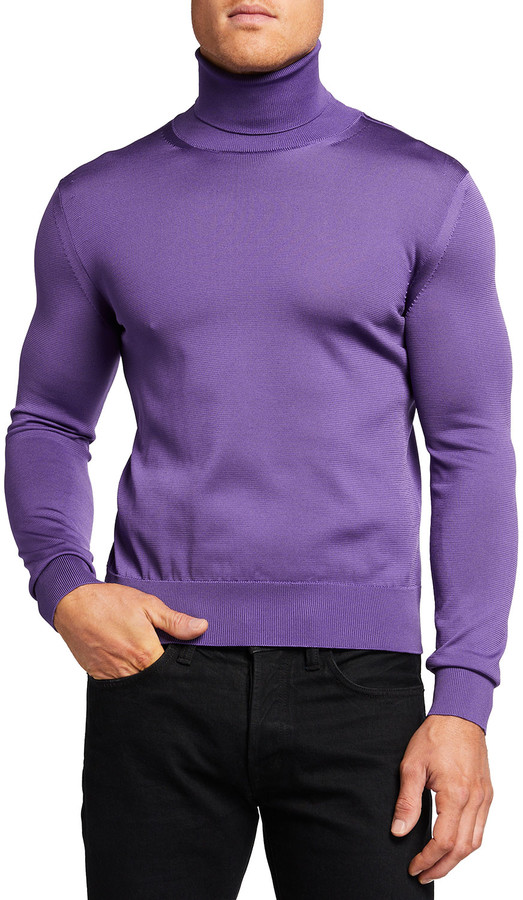 violet turtleneck