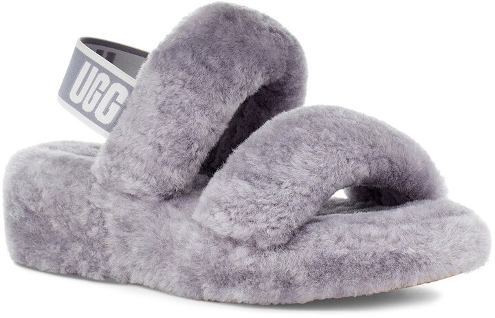 uggs slippers gray