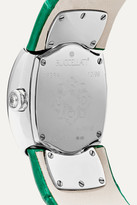 Thumbnail for your product : Buccellati Opera 28mm 18-karat White Gold, Alligator And Diamond Watch